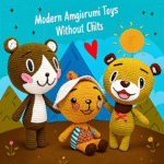 вязаный декор и милые персонажи