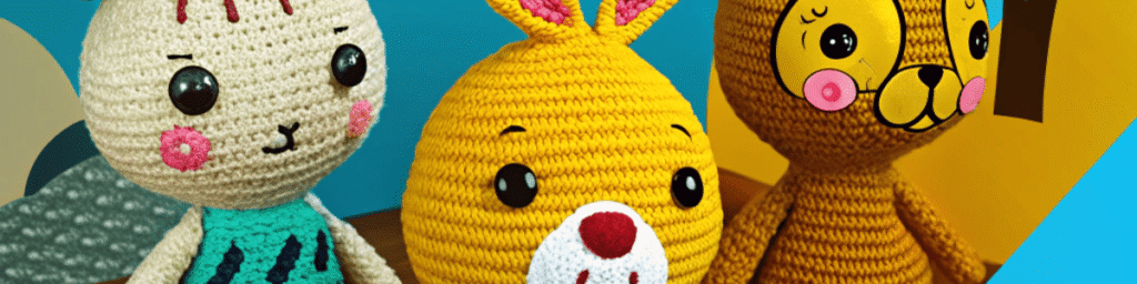 работа мастера по созданию вязаных игрушек